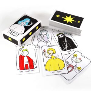 Apostrophe Games Tarot Size Blank Playing Cards (Matte Finish) 4.72" x 2.76", 80 Blank Cards and Blank Box, Flash Cards, Board Game Cards, Study Guide & Note Cards