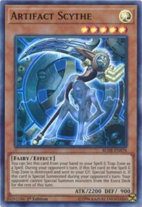 yu-gi-oh! - artifact scythe - blhr-en078 - ultra rare - 1st edition - battles of legend: hero's revenge