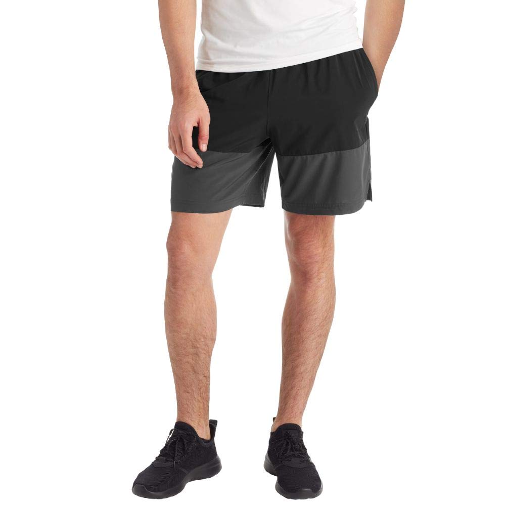 C9 Champion Men's Running Short-7" Inseam, Ebony/Railroad Gray, M