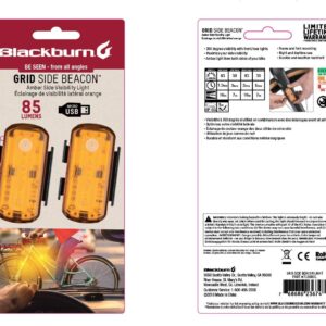 Blackburn Grid Beacon Bike Side Light (Black, One Size)