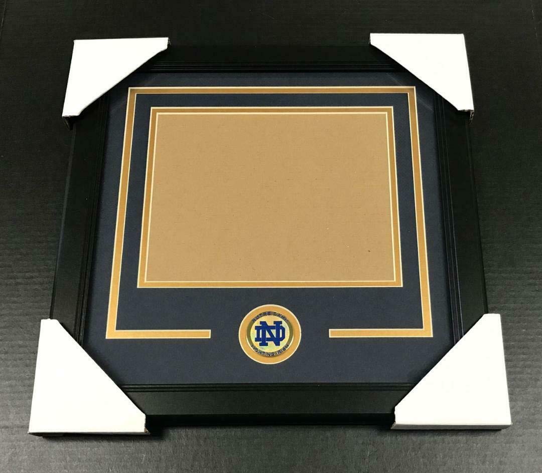 NOTRE DAME FIGHTING IRISH Medallion Frame Kit 8x10 Photo Double Mat HORIZONTAL