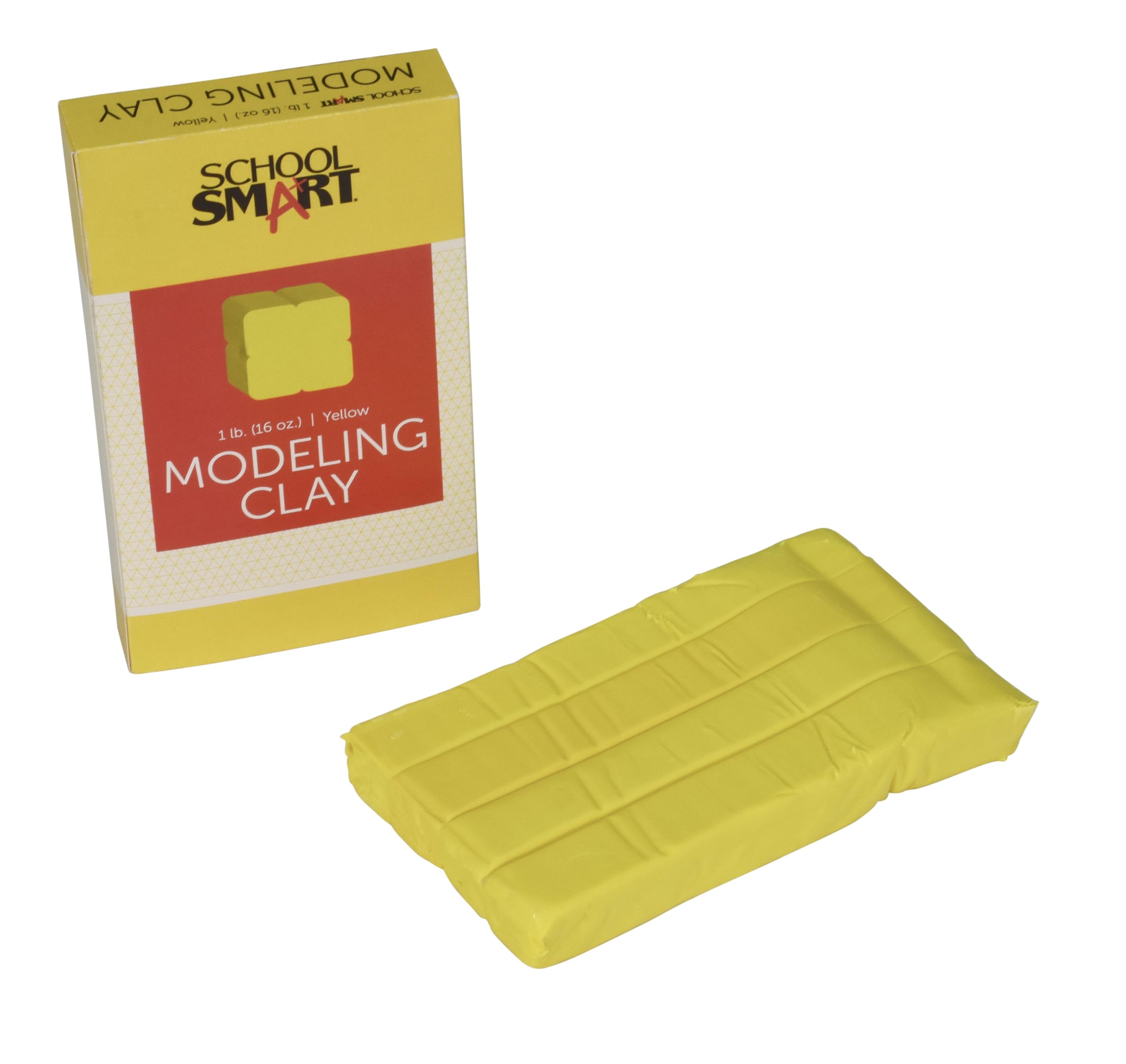 School Smart Modeling Clay, 1 Pound, Yellow