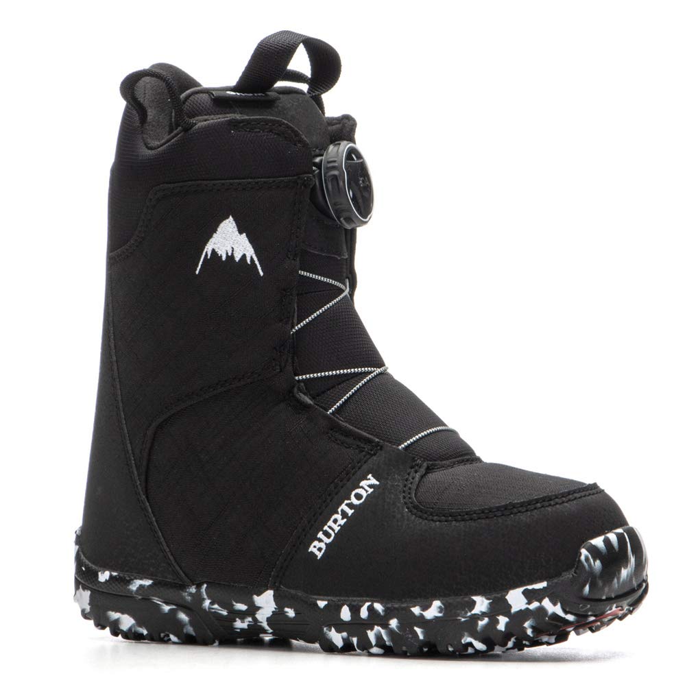 Burton Grom BOA Snowboard Boots Kid's Sz 1K Black