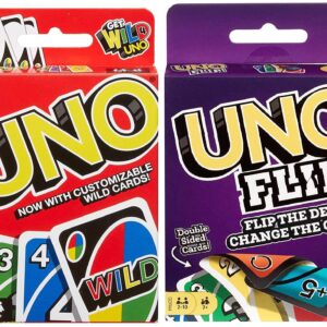 Mattel Uno Original and Uno Flip Card Games, Combo Pack of 2