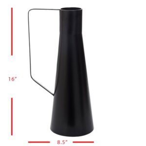 Foreside Home & Garden Black Modern Metal Decorative Vase, 79