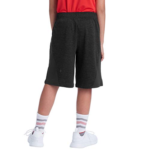 C9 Champion Boys' Heather Shorts-9" Inseam, Ebony, M