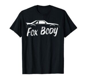 foxbody 5.0 american stang muscle car t-shirt