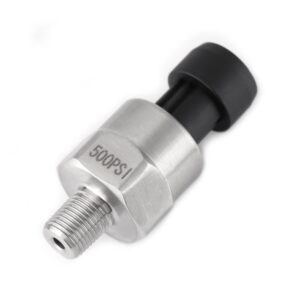 500 PSI Pressure Transducer Sender Sensor with Connector 1/8" NPT Thread Stainless Steel Pressure Transducer for Oil Fuel Air Water (500PSI)