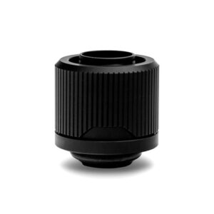 ekwb ek-quantum torque stc-12/16 compression fitting for soft tubing, 12/16mm (7/16" id, 5/8" od), black