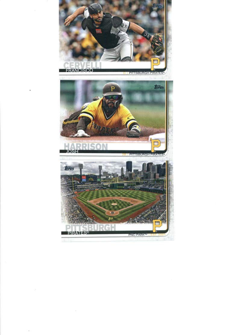 2019 Topps Complete (Series 1 & 2) Baseball Pittsburgh Pirates Team Set of 23 Cards: Nick Burdi(#43), PNC Park(#48), Corey Dickerson(#89), Trevor Williams(#96), Joe Musgrove(#104), Felipe Vázquez(#194), Gregory Polanco(#198), Josh Bell(#208), Colin Moran(