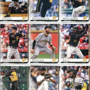 2019 Topps Complete (Series 1 & 2) Baseball Pittsburgh Pirates Team Set of 23 Cards: Nick Burdi(#43), PNC Park(#48), Corey Dickerson(#89), Trevor Williams(#96), Joe Musgrove(#104), Felipe Vázquez(#194), Gregory Polanco(#198), Josh Bell(#208), Colin Moran(