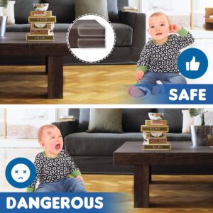Safety Corner Protectors with Upgraded Adhesive (16 L Shaped+8 Ball Shaped) Baby Proofing Corner Guards Prevent Child Head Injuries Desk and Furniture Corner Covers for Kids
