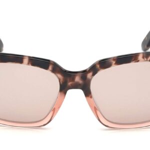 Tom Ford Womens Amarra Tortoise Non-Polarized Rectangle Sunglasses Pink 55mm