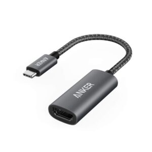 Anker USB C to HDMI Adapter (@60Hz), 310 USB-C (4K HDMI), Aluminum, Portable, for MacBook Pro, Air, iPad pROPixelbook, XPS, Galaxy, and More