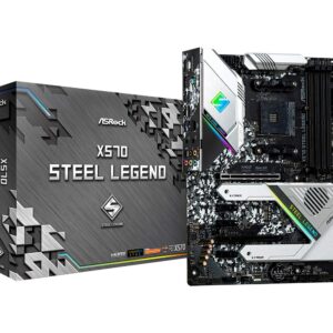 ASRock AM4/X570 Steel Legend/4DDR4/HDMI/DP/R45 Motherboard