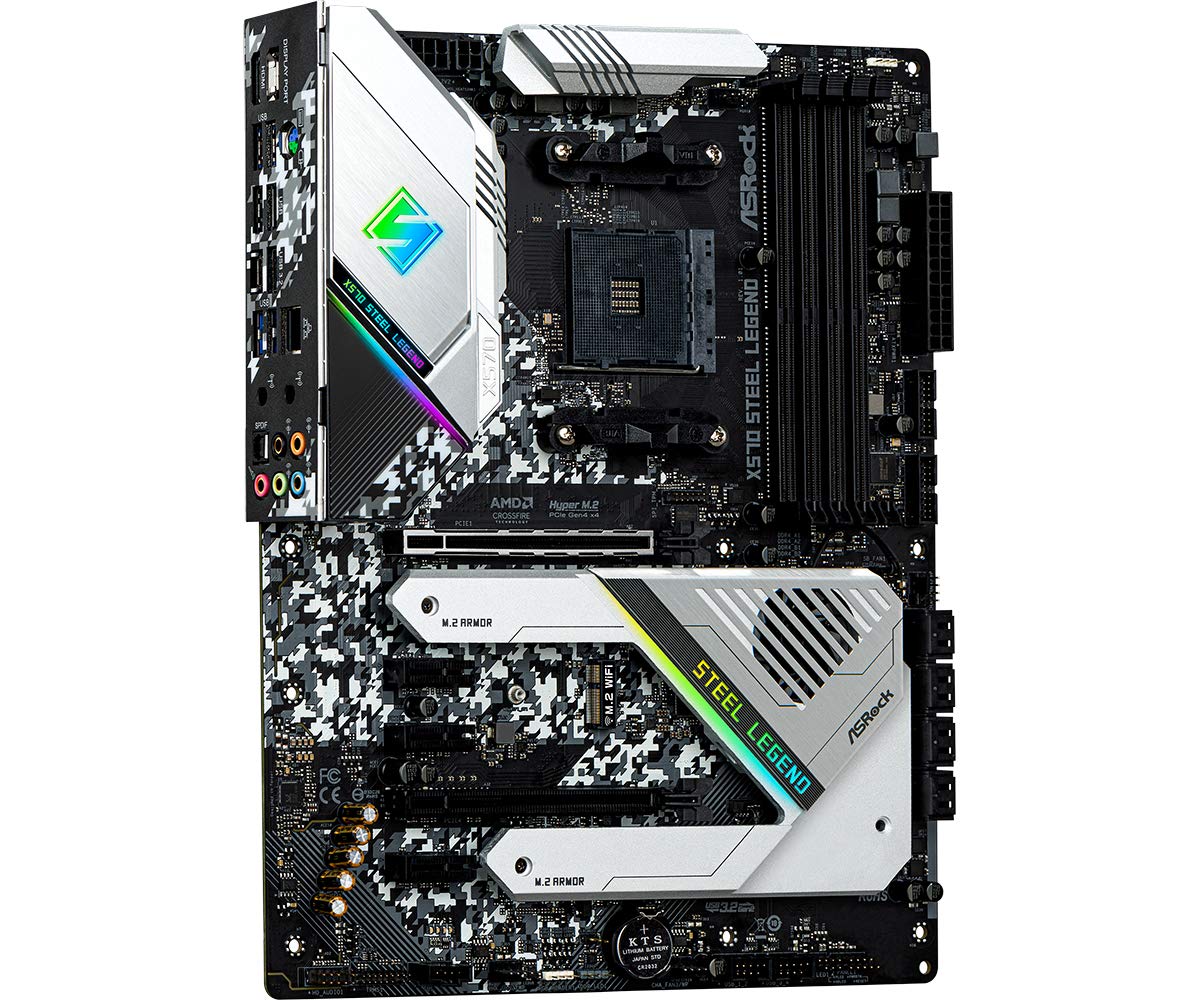 ASRock AM4/X570 Steel Legend/4DDR4/HDMI/DP/R45 Motherboard