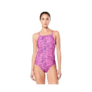 speedo women's turnz flashback one piece blush pink 24