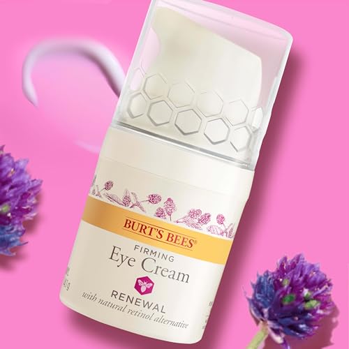 Burt's Bees Renewal Firming Eye Cream With Natural Retinol Alternative, Reduces Appearance of Lines, Wrinkles, Under-Eye Circles and Crow's Feet, 99 Percent Natural Origin Skin Care, 0.5 oz. Bottle