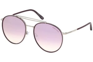 tom ford wesley ft 0694 silver/red shaded 58/18/145 men sunglasses