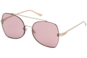 tom ford scout tf 656 28z gold metal pilot sunglasses pink lens
