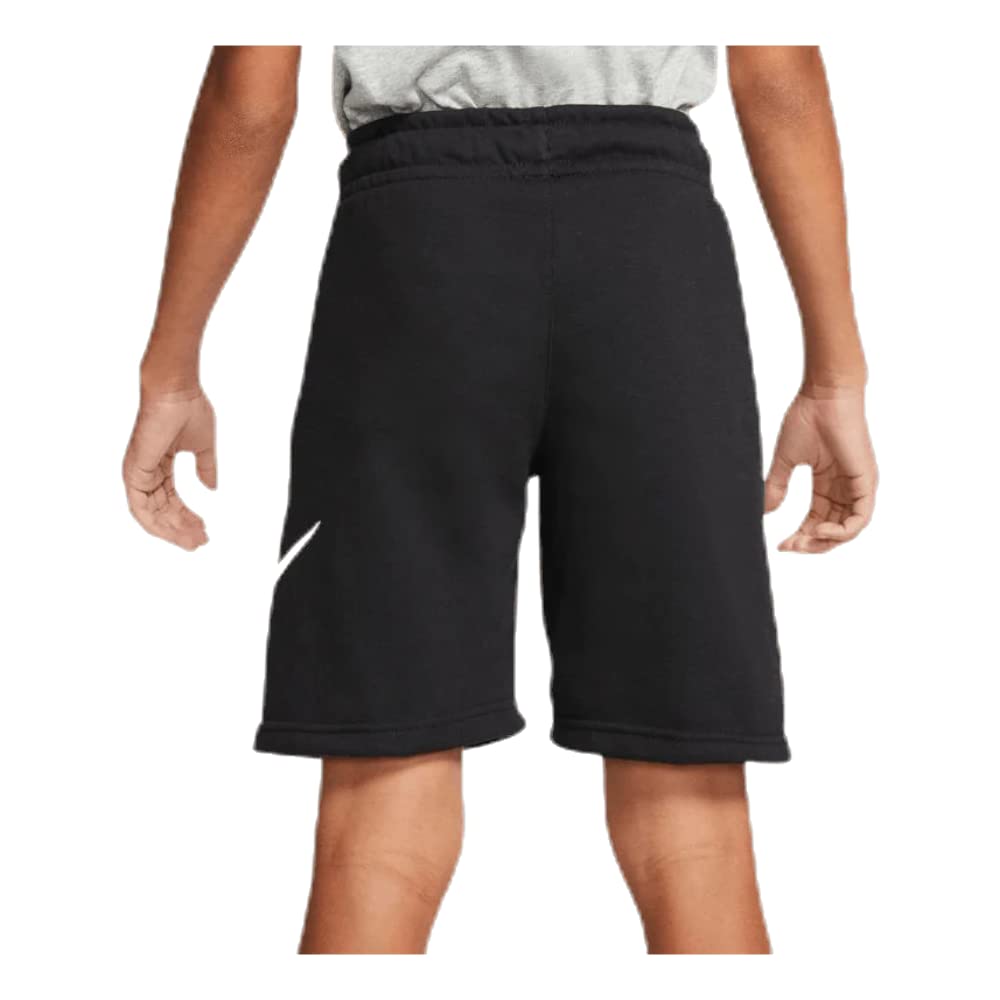 Nike Boy's Sportswear Club + HBR Fleece Shorts (Big Kids) Black/Black MD (10-12 Big Kid)