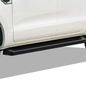 APS 6in Black Running Boards Compatible with Ford Ranger SuperCrew Cab 19-23