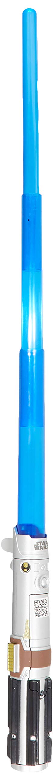 Star Wars Rey Electronic Blue Lightsaber Toy for Ages 6 & Up with Lights, Sounds, & Phrases Plus Access to Training Videos