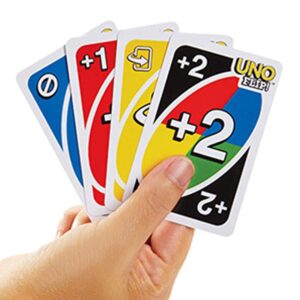 IsEasy Uno Playing Card Game Mattel Games Wild Card Uno Flip Uno (Wild Card uno)