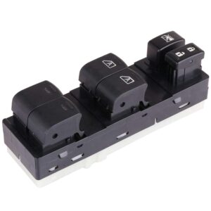 Front Driver Side Power Window Switch Compatible for 2007-2012 Nissan Altima Replace# 25401ZN50B, 25401ZN50C