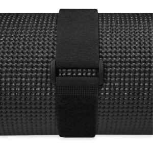 Gaiam Yoga Mat - Large 7mm Thick Yoga Mat for Men & Women | Extra Wide & Long Exercise Mat for Yoga, Pilates, Stretching & Floor Workouts (72" L x 48" W x 7mm) - Black