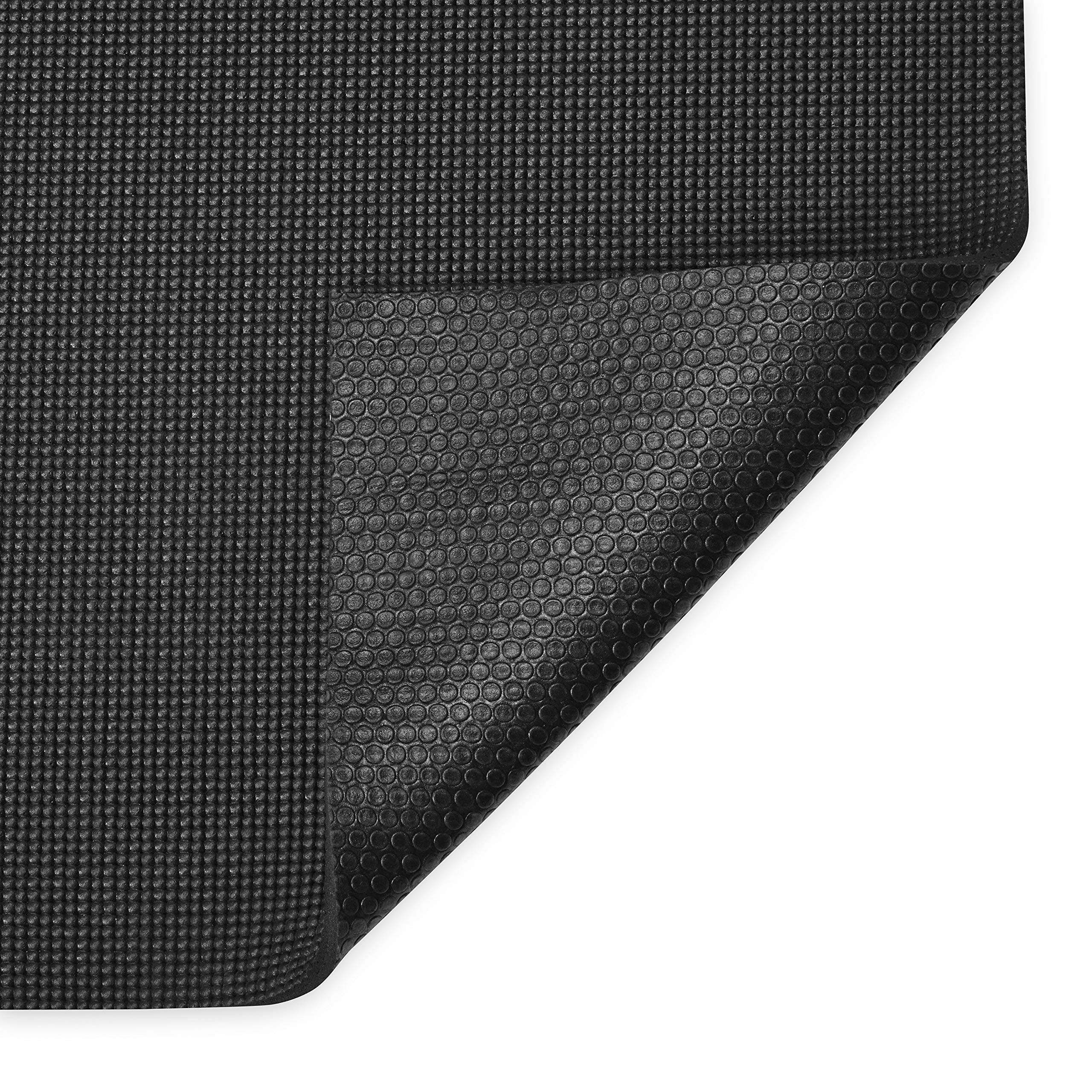 Gaiam Yoga Mat - Large 7mm Thick Yoga Mat for Men & Women | Extra Wide & Long Exercise Mat for Yoga, Pilates, Stretching & Floor Workouts (72" L x 48" W x 7mm) - Black