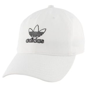 adidas originals women's originals relaxed outline, white/black, one size