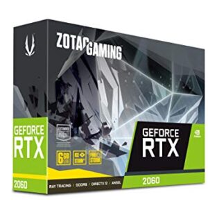 ZOTAC Gaming GeForce RTX 2060 6GB GDDR6 192-bit Graphics Card, Super Compact, ZT-T20600H-10M