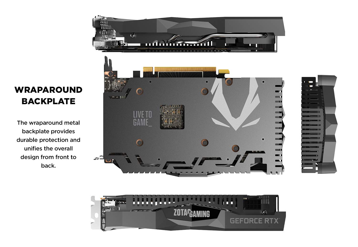 ZOTAC Gaming GeForce RTX 2060 6GB GDDR6 192-bit Graphics Card, Super Compact, ZT-T20600H-10M