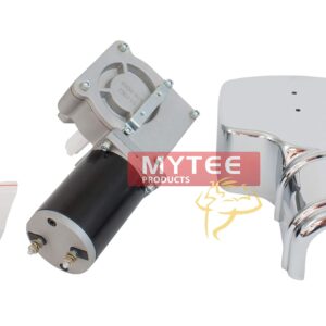 Mytee Products 900W 90:1 Tarp Motor for Dump Truck Tarp Systems with Chrome Cover 12VDC / 43 AMPS / 50 RPM (1 Year Warranty)