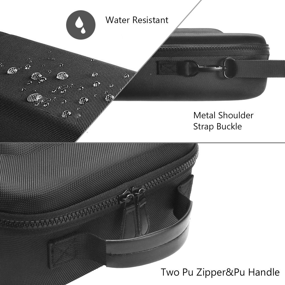 Zaracle Hard Travelling Case Storage Case Protective Pouch Bag Carrying Case for Oculus Quest 2 and Oculus Quest All-in-one VR Gaming Headset (Black) …