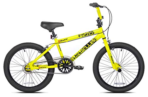 Razor High Roller BMX/Freestyle Bike (20-Inch Wheel), Yellow