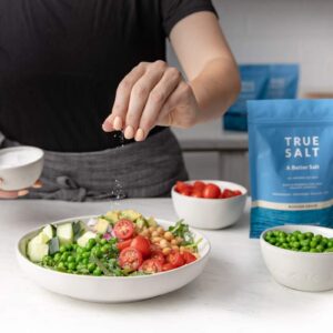 True Salt Fine Grain Salt - All Natural Gourmet Sea Salt - Perfect for Keto, BBQs, Grilling, Pasta, Sauces, Soups, Baking, Rubs, Steak, Chicken, Vegetables, Seafood, Bread, and Popcorn - 16 oz bag