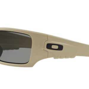 Oakley Men's OO9253 Det Cord Rectangular Sunglasses, Desert Tan, 61 mm