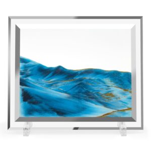 coitak moving sand art picture, dynamic sand picture, desktop sand art for home decor and office (12x10inch)