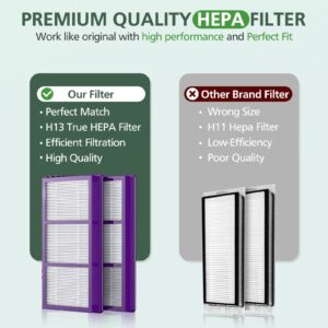 isinlive HAPF300AP Performance Plus Replacement Filter for Holmes AER1 HAPF300AP-U4 air Cleaner, 2 True HEPA+ 4 Carbon Pre Filters