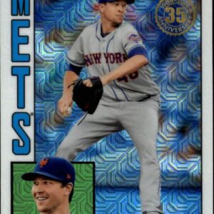 2019 Topps Series 2 Baseball Silver Wrapper Packs Chrome 1984 '84 Refractor #T84-26 Jacob deGrom New York Mets Official MLB Trading Card