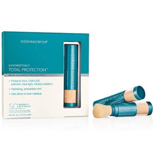 colorescience sunforgettable total protection brush-on shield spf 50 multipack - fair