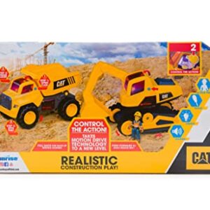 CAT Construction Toys, Power Action Crew 12" Dump Truck with Action Figure, Lights and Sounds, Ages 3 and Up