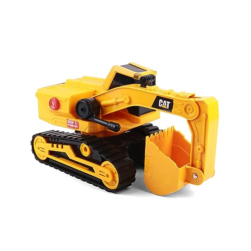 CAT Construction Toys, 11.5" Power Haulers Excavator, Realistic Lights & Sounds, Motion Drive Technology, Working Features, and Interactive Play for Ages 3+