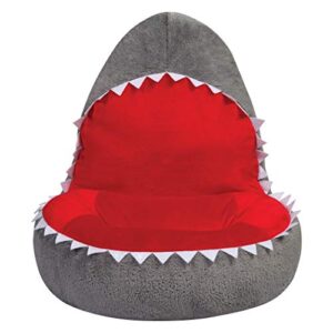 Trend Lab Shark Toddler Chair Plush Character Kids Chair Comfy Furniture Pillow Chair for Boys and Girls, 21 x 19 x 19 inches