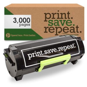 print.save.repeat. lexmark b2300a0 remanufactured toner cartridge for b2338, b2442, b2546, b2650, mb2338, mb2442, mb2546, mb2650 laser printer [3,000 pages]