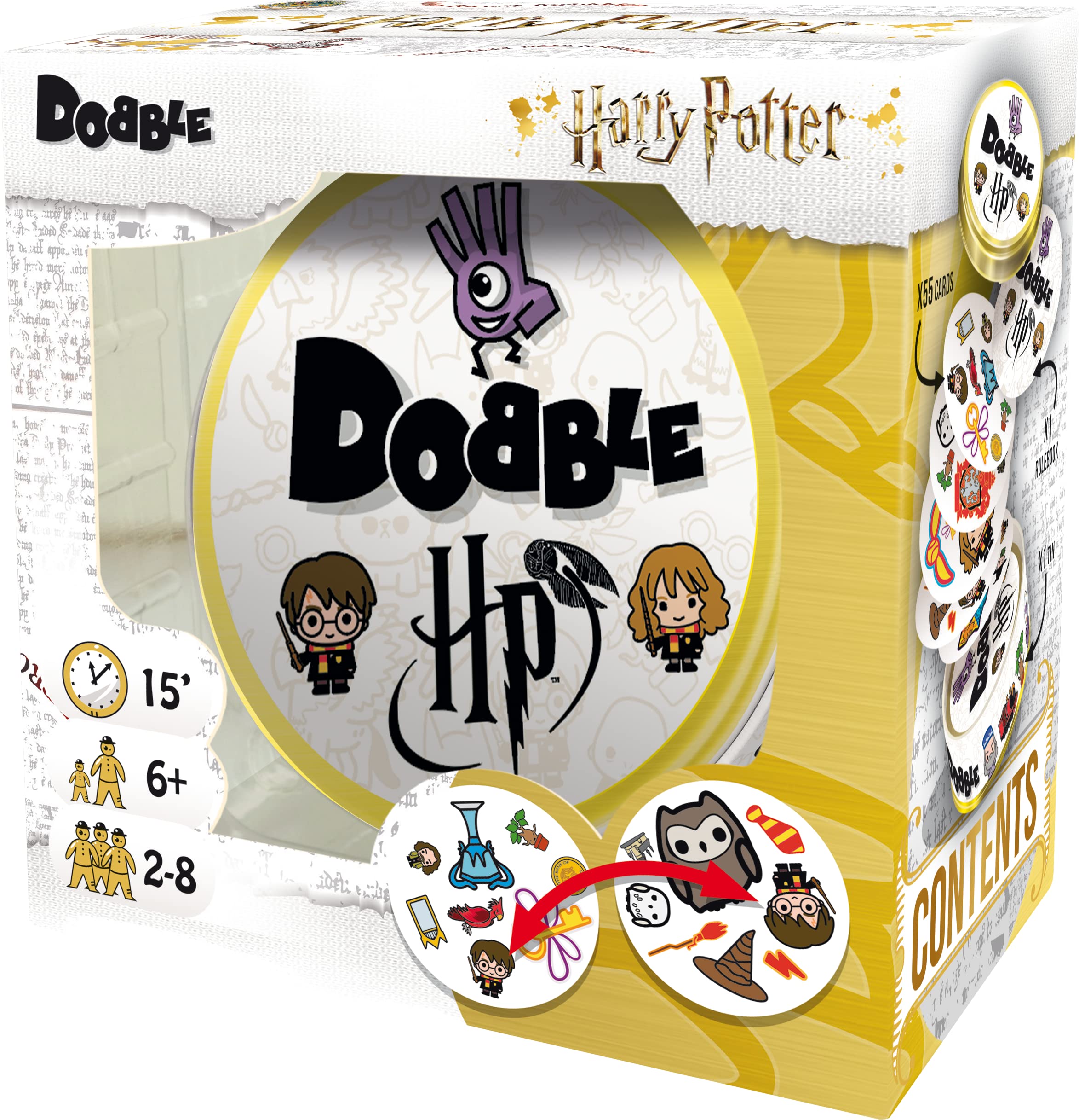 Asmodee | Harry Potter Dobble | Card Game | Ages 6+ | 2-8 Players | 15 Minutes Playing Time