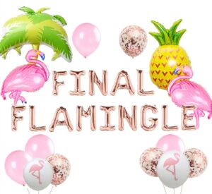 jevenis rose gold final flamingle balloons flamingo bach balloons flamingo bachelorette party decor flamingo bach balloon banner flamingle bach decorations