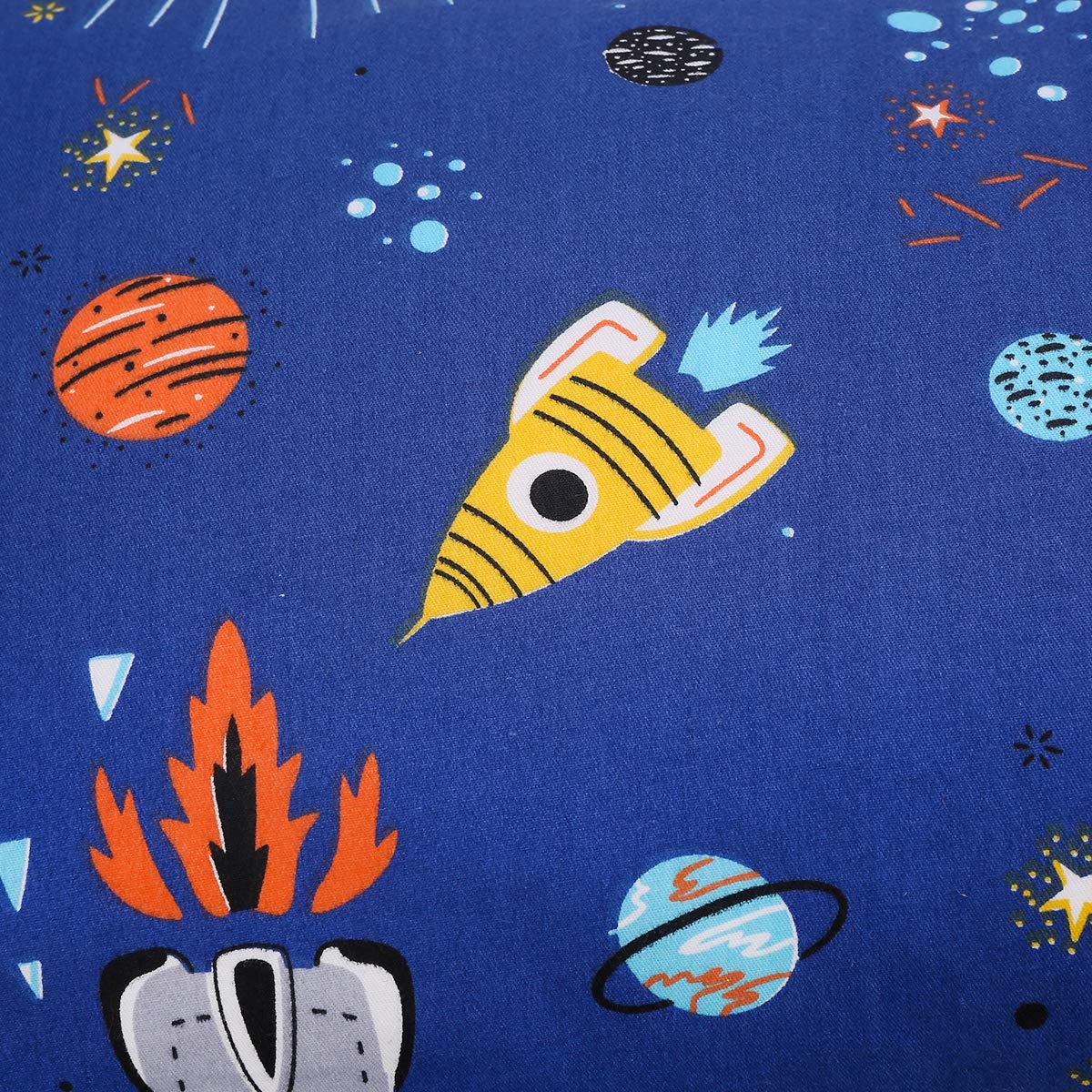 Astronaut Space Galaxy Baby Crib Sheet - Fitted Toddler Sheet Polyester Baby Sheet for Standard Crib and Toddler mattresses Nursery Bedding Sheet Crib Mattress Sheets for Boys 1 Pack - by UOMNY